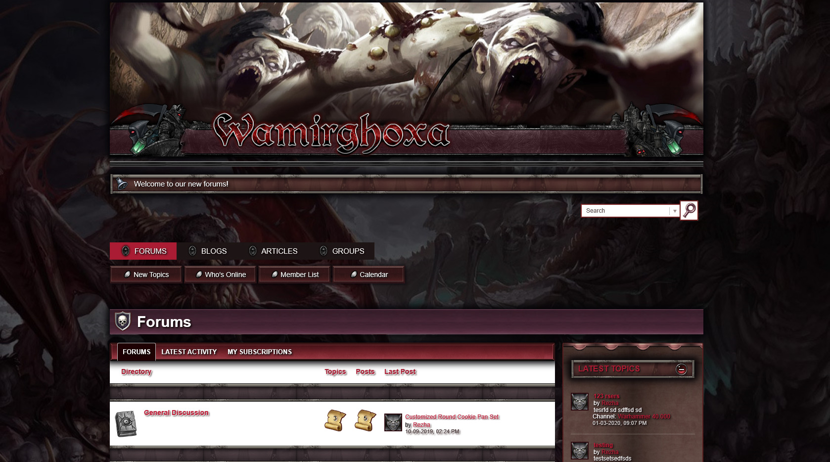 Wamirghoxa Forum!